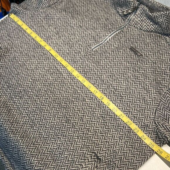 NEW Cinch Pullover Quarter 1/4 Zip Womens Sz XXL Gray Herringbone Pockets Soft - Picture 7 of 8